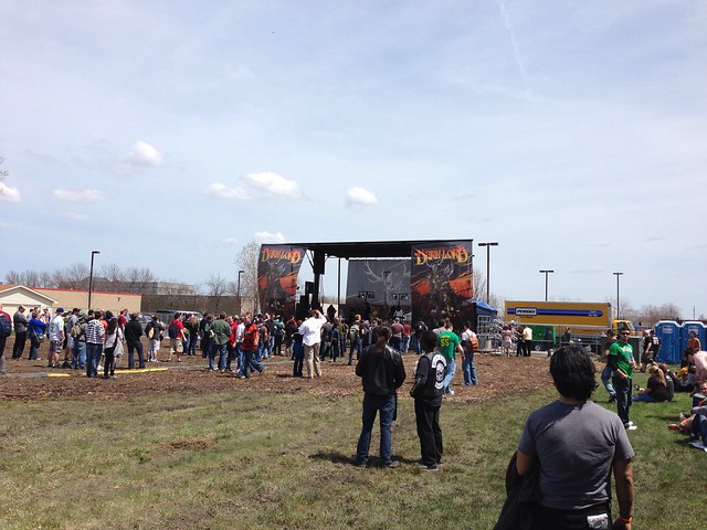 The stage at Dark Lord Day -