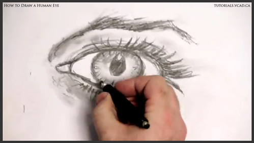 learn how to draw a human eye 025