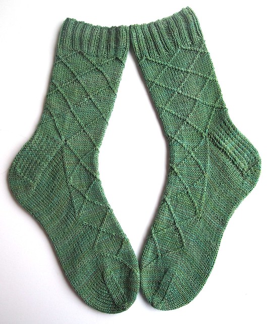 Business Casual socks-Wandering Cat Yarns Alley Cat BFL-Fern Gully