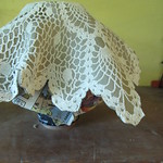 Lace bowl (still with lace)