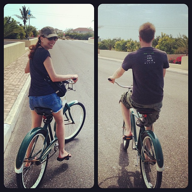 Beach biking in Providenciales, Turks and Caicos