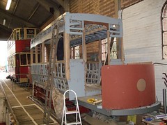 Restorations at East Anglia Transport Museum.