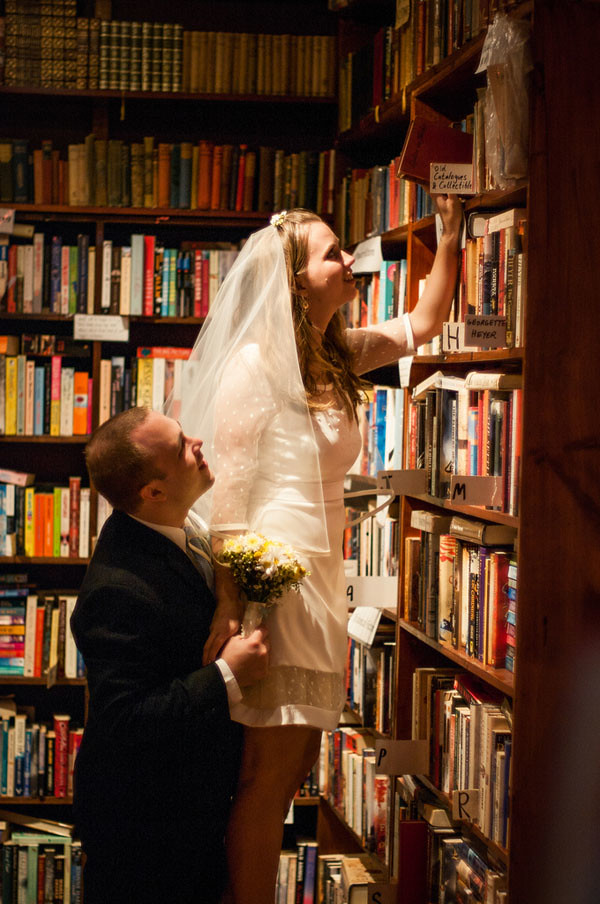 book shop wedding library