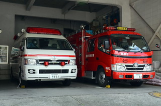 Photo:Japanese Ambulance and Fire Engine By:~ PaulG ~