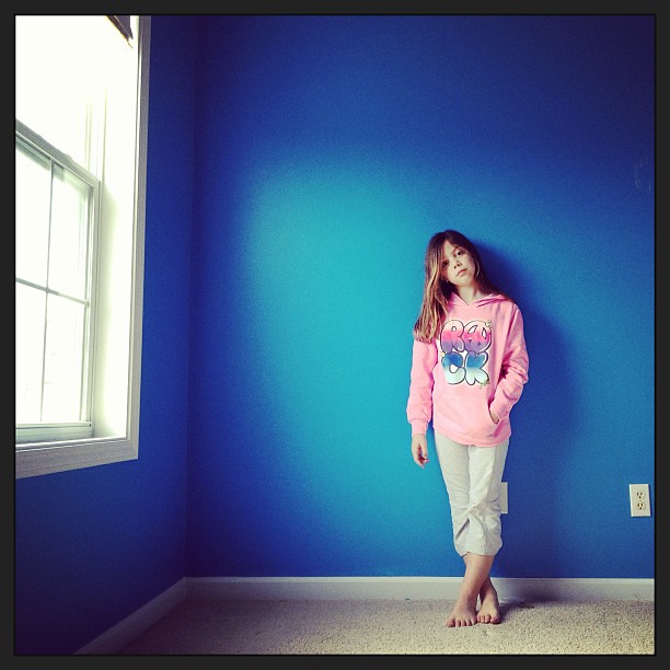 Last time in her room, in the blue she picked out herself. #latergram