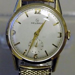 Vintage Helbros Man's Goldtone Swiss-Made Manual-Wind Watch, Works Well