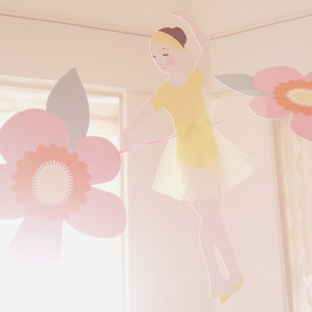 Ballerina banner and sunshine