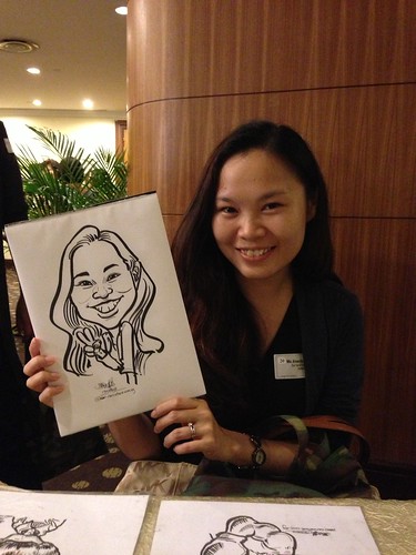 caricature live sketching for South West ComCare Local Network Anniversary Dinner cum ComCare Awards 2013 - i