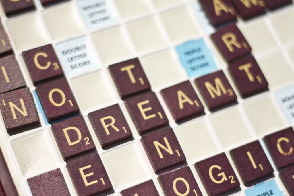 writing dreams in Scrabble