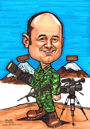 Australia Army Photographer caricature