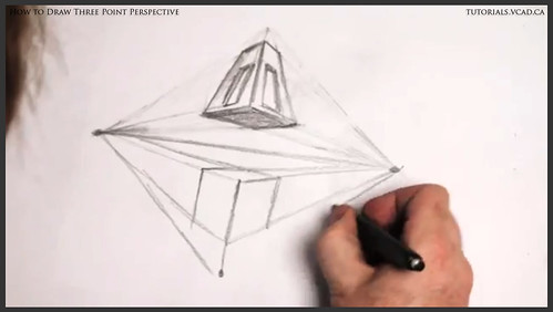 learn how to draw three point perspective 010