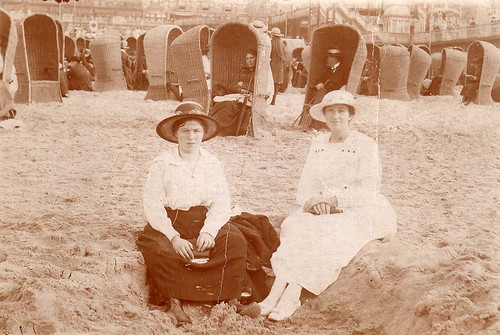 Aleida de Haan at Beach ca 1920