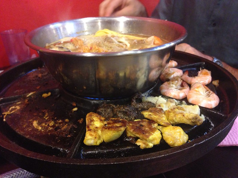 Team dinners are awesome, grill & steamboat us Malaysian style fondue.