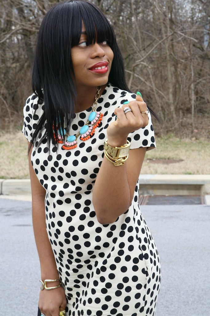Jcrew polka dot dress by jadore-fashion.com