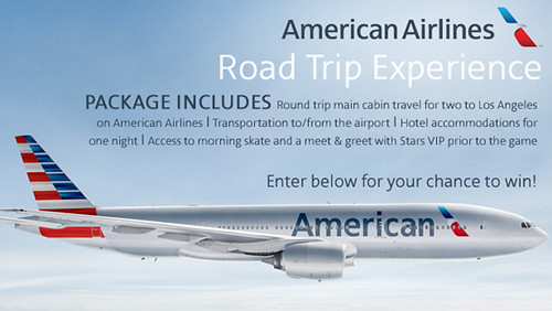 American Airlines sweepstakes screenshot