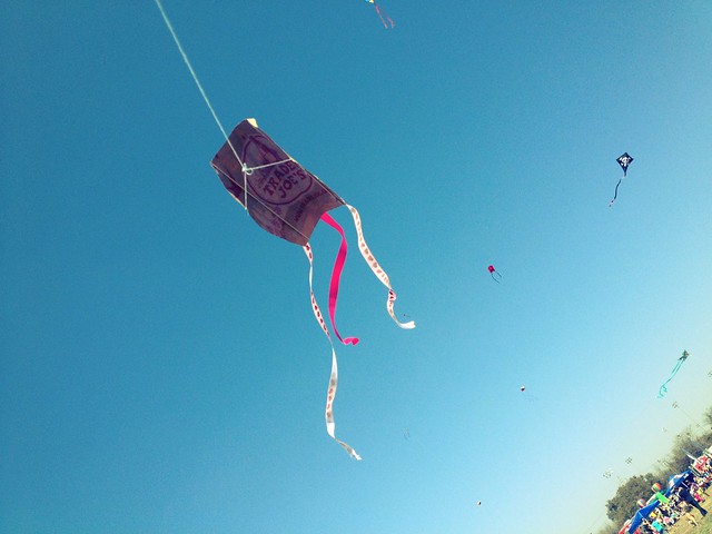Paper bag kite