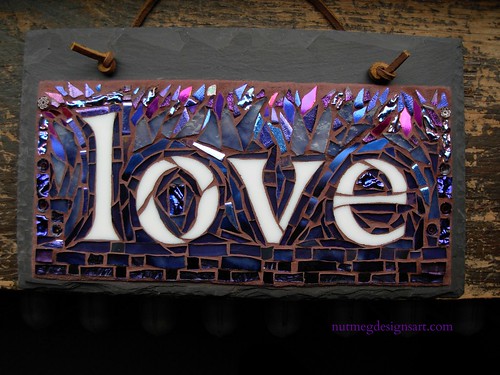 Love Mosaic for an Anniversary by Nutmeg Designs