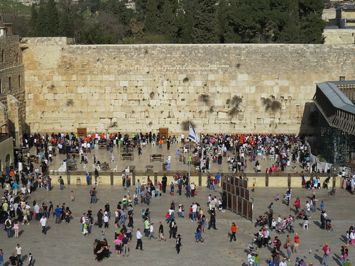 View of the Western Wall from above
