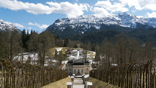 Linderhof palace from the North