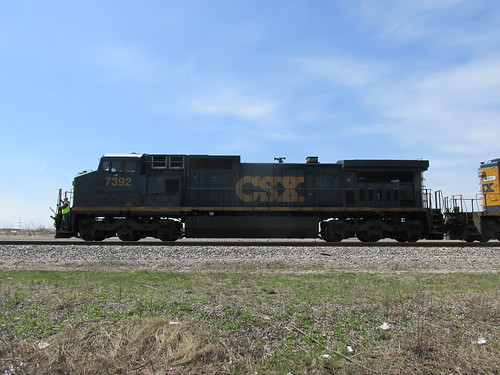 Eastbound CSX Transportation Company light engine movement.  Chicago Illinois.  Sunday, April 21st, 2013. by Eddie from Chicago