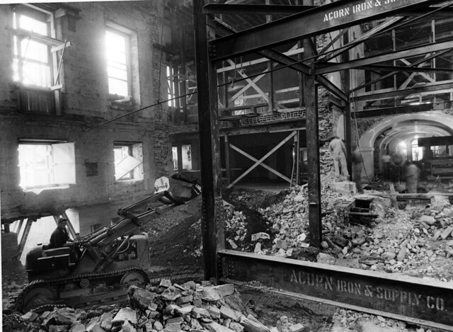 Construction Equipment inside the White House, ca. 1950