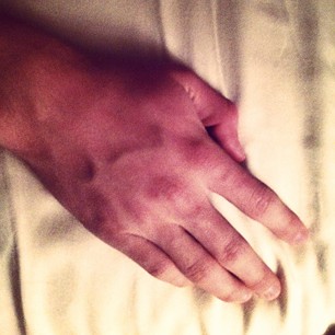 A photo of someone eles hand