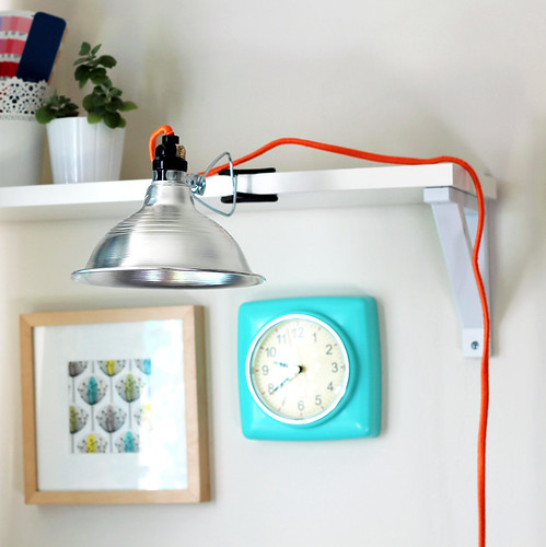 DIY Neon Wrapped Lamp Cord