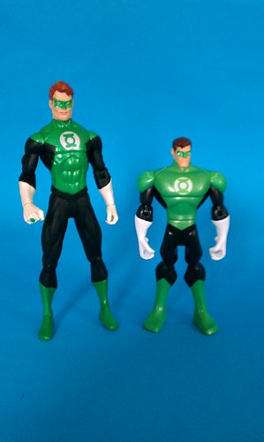 Justice League Green Lantern with DC direct figure for scale