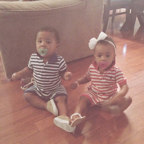 Matching Polo outfits thanks to Auntie Leedols!! #PicTapGo #hickstwins cc: @da1n0nlycharlie