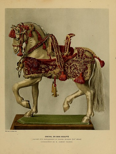 001-Caballo de madera esculpida siglo XVI-Histoire des jouets….1902- Henry René d’ Allemagne