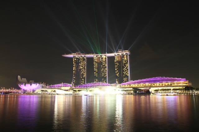 Night view Marina Bay Sands