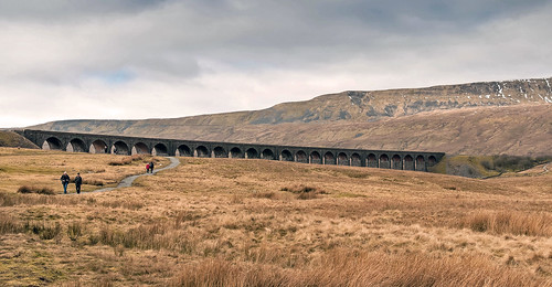 Ribblehead Viaduct with Whernside by Andy Pritchard - Barrowford
