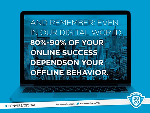 online success depends on offline behavior