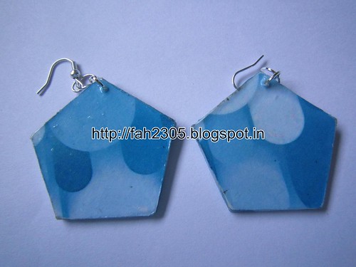 Handmade Jewelry - Card Paper Earrings (13) by fah2305