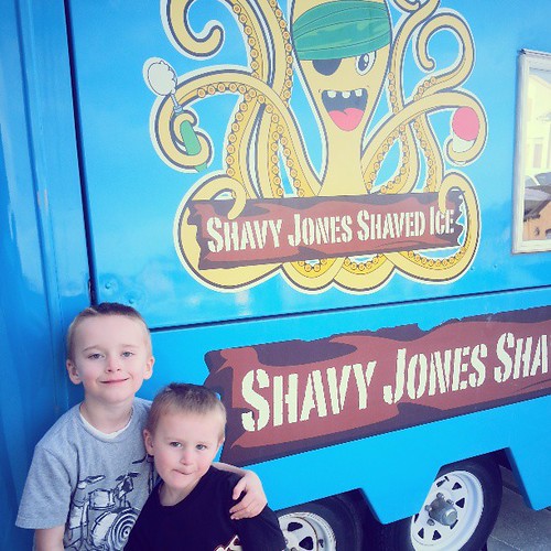 Bye bye shavy jones.  Elliott cried this morning.   Im crying tonight.  Best 4 summers of our lives spent eating pizza and shleping shaved ice.  The trailer is going to a good home but it's silly how hard it is to see her go.