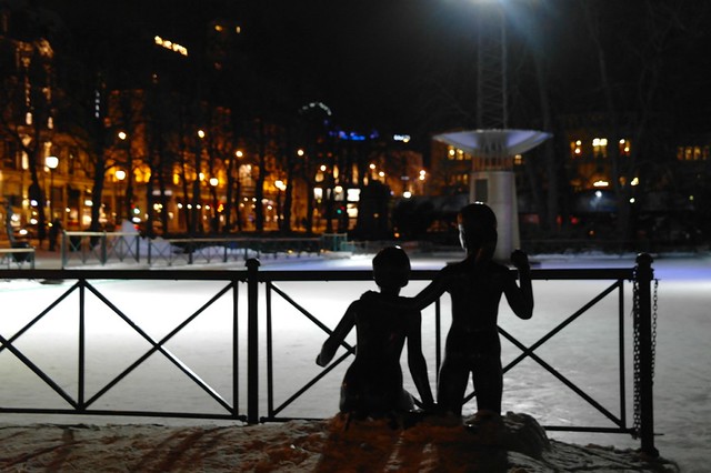 The Ice Rink in Oslo Sentrum on Karl Johan's Gate