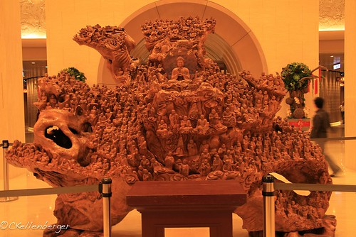 Wood Carving at Fo Guang Shan Buddhist Monastery
