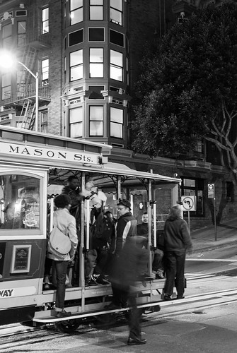 San Francisco cable car nigthtime activity - #59/365 by PJMixer