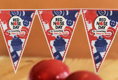 Red nose day bunting IMG_6825 R