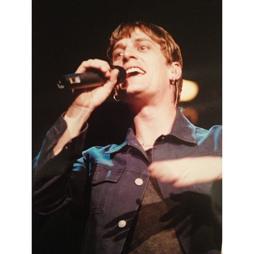 #tbt #matchboxtwenty #mb20 #robthomas -- photo I took of Rob Thomas on 4/22/01 on tour when I did concert photography in college!