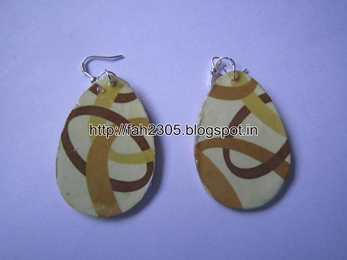 Handmade Jewelry - Card Paper Earrings (8) by fah2305