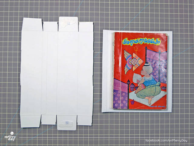 diy making book jacket from toothpaste boxes02