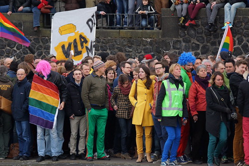 The rainbow people of Amsterdam tell Putin to Go Homo by CharlesFred