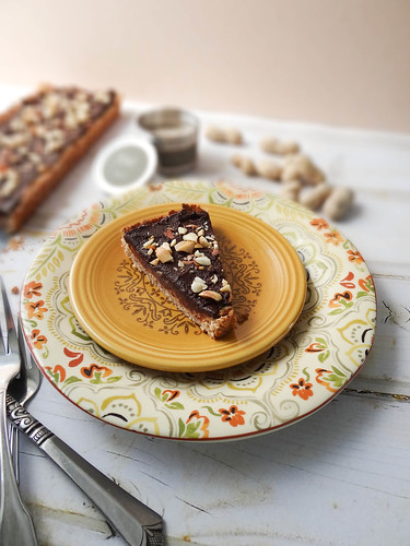 maple peanut butter chocolate tart