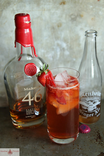 Strawberry Bourbon Fizz