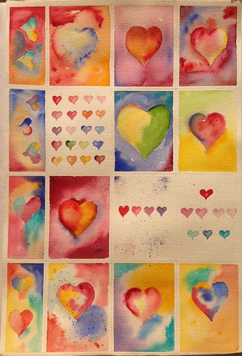 Hearts by Joe Mraz Watercolors