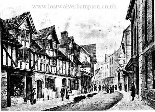 Old Lichfield Street circa 1863.