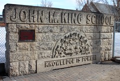 John M King School tablet