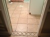 New tile in laundry room
