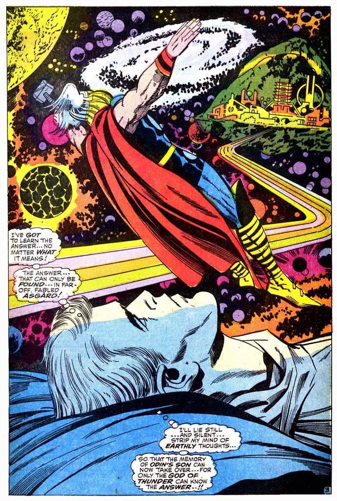 Thor 159 Dr Don Blake dreaming Thor splash 1968 Kirby